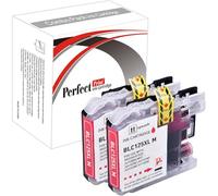2 Magenta PerfectPrint Compatible Ink Cartridge Replace LC-125 LC-127 for Brother DCP-J4110DW MFC J4410DW J4510DW J4610DW J4710DW