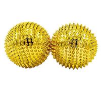 2 Magnetic Acupressure Balls Gold Medium Size Diameter 47 mm 414 Acupressure Needles