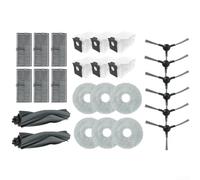 2 Main Brushes Kit for Dreame for l40 for ultra for ae for mova | Two rubber roller brushes, deep clean corners, low noise operation, compatible L10s Gen 2