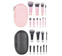 2 Makeup Brush Sets, Including Storage Bag, Short Handle Makeup Brush, Multi-Function Makeup Brush, Travel Portable Makeup Brush Set, Beauty Accessories