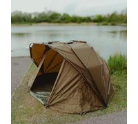 2-Man Fishing Bivvy, Waterproof 210D PU Fabric, 3500mm HH, Aluminium Frame, 300x270x165cm, with Groundsheet
