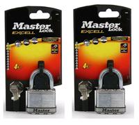 Master Lock M5EURD Excell™ Laminated Steel 50Mm Padlock 4-Pin - 25Mm Shackle