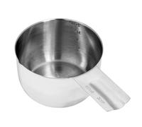 2 Measuring Cup Cup | 2 Cup Metal Measuring Layers | Measure Tray with Scale for Feeding Pets, Cat Dog Food, Bird Seed