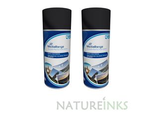 2 MediaRange Spray Can CD DVD Colour Photo Print Fixative Protection 400ml MR702