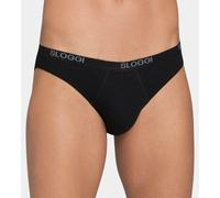 2 Men's Briefs with External Elastic in Stretch Cotton Basic Mini by Sloggi