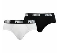 2 Men's Puma Stretch Cotton Briefs With Logoed External Elastic -521030001