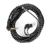 2 Meter Length Long IEM Cable, in Ear Monitor Cable, CCZ C01 4N OFC Braided Earphone Extension Cable Wired Earbuds TFZ Pins for KBEAR KS1/KS2/Storm/Flash/Lark, CCZ Melody/DC02 (TFZ 3.5MM, without Mic)
