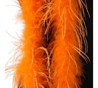2 Meter Ostrich Feather Scarf Black Red Blue White(Orange)
