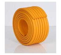 2 Meter Self-Adhesive Corner Protector, L-Shaped Foam Edge Guard Strip for Table Desk Furniture, Clear Safety Bumper and Anti-Collision Cushion(Orange)