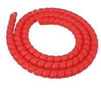 2 Meter Spiral Protector Car Washer Hose Casing Flame Retardant Wrap Sleeving Decorative Spiral Protective Cover for Hydraulic Tubing Wraps Cable(Red,25mm inside diameter)