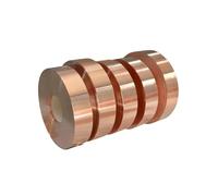 2 Meter T2 Pure Copper Foil Strip Metal Red Copper Plate Sheet Narrow Strip Thick 0.05/0.1/0.20.3/0.4/0.5/0.6/0.8mm Width 5-80mm for DIY Crafts Jewelry Repairs Industry Electrical(0.05x50x2000mm)