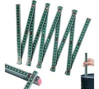 2 Meters 10-Fold Oil Tank Measuring Stick, Portable Foldable Wooden Ruler Oil Tank Level Gauge, Extends to 78"/2m, Durable Foldable Ruler Folding Fuel Tank Ruler for Checking Accurate Fuel Level