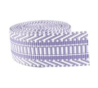 2 Meters 38mm Polyester Cotton Jacquard Webbing Tape - 2mm Thick Decorative Ribbon for DIY Bag Straps and Garment Textile Sewing,Rd155-Light Purple,One Size