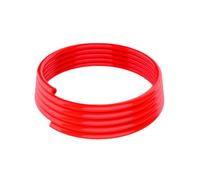 2 Meters Red Hollow Polyurethane Transmission Round Belt, Outer Diameter 5-12mm Copper-jointed O-type Drive Belt, 6x2mm