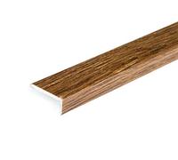 2 Meters SELF-Adhesive Wood Effect Anodized Threshold Laminate Floor Edge Profile Stop End TMW Profiles (Tasmanian Oak)