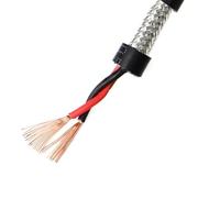 2 Meters Shielded Twisted Pair Copper Wire 18/20/22/24/26 2/4/6/8 Cores Signal Control Trunking(18awg 0.75mm2 Black,2cores)