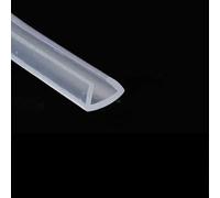 2 Meters U-Channel Rubber Edging Sealing Strip Shower Door Glass Durable Sealing Tape Edge Guard Weatherstrip Multiple Size-10x16-U-2M