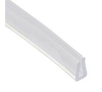 2 Meters U-Channel Rubber Edging Sealing Strip, Shower Door Glass Sealing Tape Edge 1pc(14x8mm)
