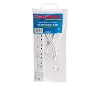 2 Metre 6 Socket Individually Switched SupaLec 13 Amp Extension Lead 6 Gang 2m