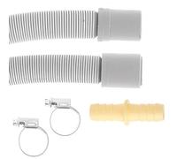 2 Metre Drain Hose Extension Kit & 2x Clips And Joiner To Fit Universal Washing Machine