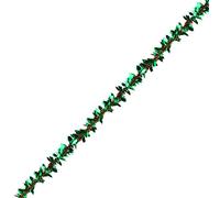 2 Metre Holly Tinsel Garland Green/Red Christmas Decoration