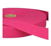 2 Metres Fuchsia Cotton Webbing, Heavy Duty 25mm Wide Strong Strap