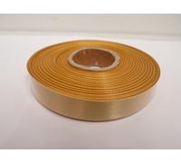 2 metres of 15mm Satin Ribbon Yellow Gold Double Sided