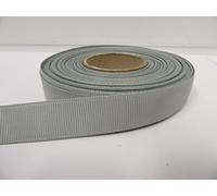2 metres of 16mm Grosgrain Ribbed Ribbon Light Silver Grey Double Sided 16 mm 1.6cm
