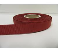 2 metres of 16mm Grosgrain Ribbed Ribbon Rust Dark Brown Double Sided 16 mm 1.6cm