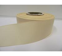 2 metres of 38mm Grosgrain Ribbed Ribbon Cream Double Sided 38 mm 3.8cm