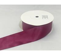 2 metres of 38mm Satin Ribbon Burgundy Wine Claret Double Sided 38 mm 3.8cm