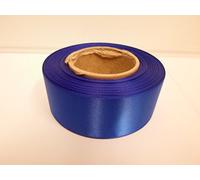 2 metres of 38mm Satin Ribbon Royal Blue Cobalt Blue Double Sided 38 mm 3.8cm