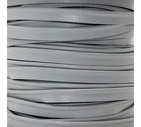 2 metres of Grey Coloured Faux Leather Flanged Insert Piping Cord Bias Tape