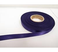 2 metres x 10mm Satin Ribbon Dark Plum Purple Double Sided 10 mm 1cm