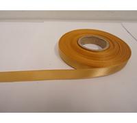 2 metres x 10mm Satin Ribbon Yellow Gold Double Sided 10 mm 1cm
