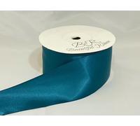 2 metres x 50mm Satin Ribbon Dark Teal Green Double Sided 50 mm 5cm 2" 2 Inch