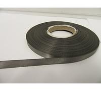2 metres x 7mm Satin Ribbon Gunmetal Grey Dark Silver Double Sided 7 mm