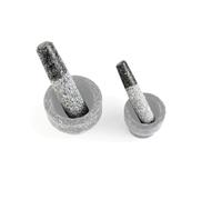 2 Mini Size Replacement Pestle Only Asian Style Spice Cooking Kitchen Granite Rock Grinder Small (4.5+5.2 in /11.5+13.0 cm.)