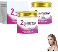 2 Minutes Face Lift Day and Night Cream With Retinol, Reject-Aging Firming Moisturizer, Gentle & Nourishing, for All Skin Types (2pcs)