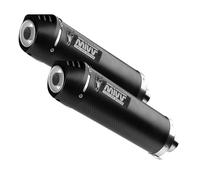Mivv Approved Exhaust Mufflers Oval Carbon for Kawasaki Z 1000 2007 > 2009