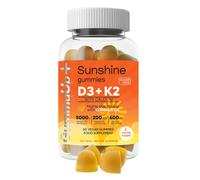 2 Months Supply Vitamin D+K2 Gummies Calcium, High Strength Sugar F...