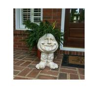 (2) Muggle Face Flowerpot Ornament Creative Resin Succulent Plant Planter Pot Figurines