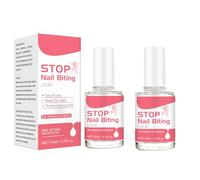 2 Nail Biting Prevention For Kids And Adults, Clear Anti Nail Biting Nail Polish, Natural Plant Extract Nail Care Polish, Quick Drying Stop Nail Biting, Discourages Thumb Sucking For Children