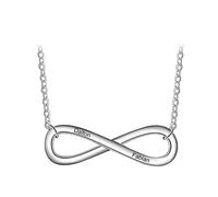 2 names infinity pendant necklace 925 customized name promise gift for women