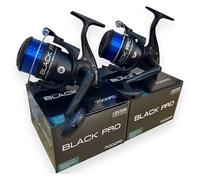 2 NEW LARGE BLACK PRO 70 FD SEA FISHING LIDSTERS BEACH PIER REELS BLUE LINE 7000