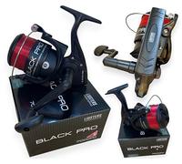2 NEW LARGE BLACK PRO 70 FD SEA FISHING LIDSTERS BEACH PIER REELS RED LINE 7000