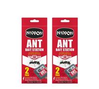 2 Nippon Ant Bait Station Pre-Baited Ant Trap for Indoor & Outdoor Use
