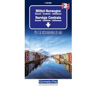 2 Norway Middle Road Map 1:325,000: Trondheim-Lillehammer-Ålesund inkl. Reiseinformationen (Regional maps - Norway)