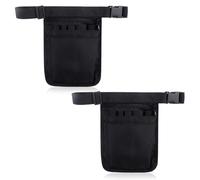 2 Nurse Bag Belt Bag Work Retail Belt Bag Tool with Multiple Compartments Waist Bag Black Work Bag Adjustable Belt Ideal for Caregivers Dentists Veterinarians