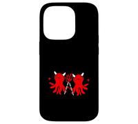 2 octopus devil team hell friends satan evil sweet comic fun Case for iPhone 14 Pro